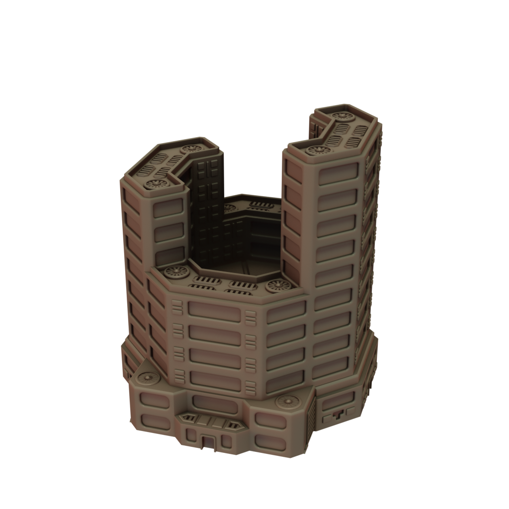 Apartment Block Building Small 2