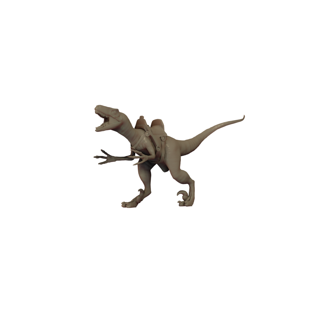 Deinonychus Mount Pose 1