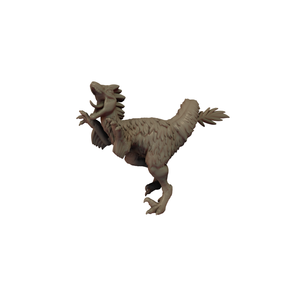 Velociraptor Feathered Pose 2