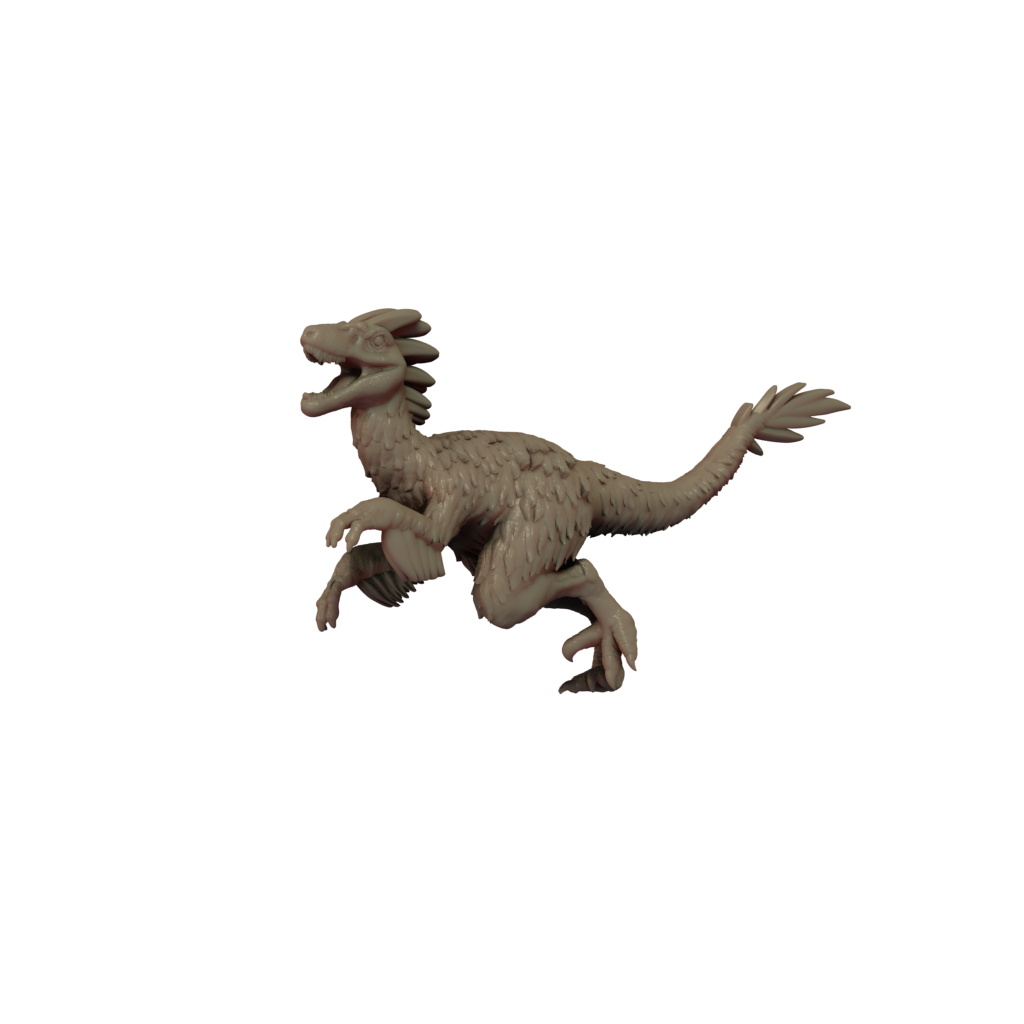 Velociraptor Feathered Pose 3