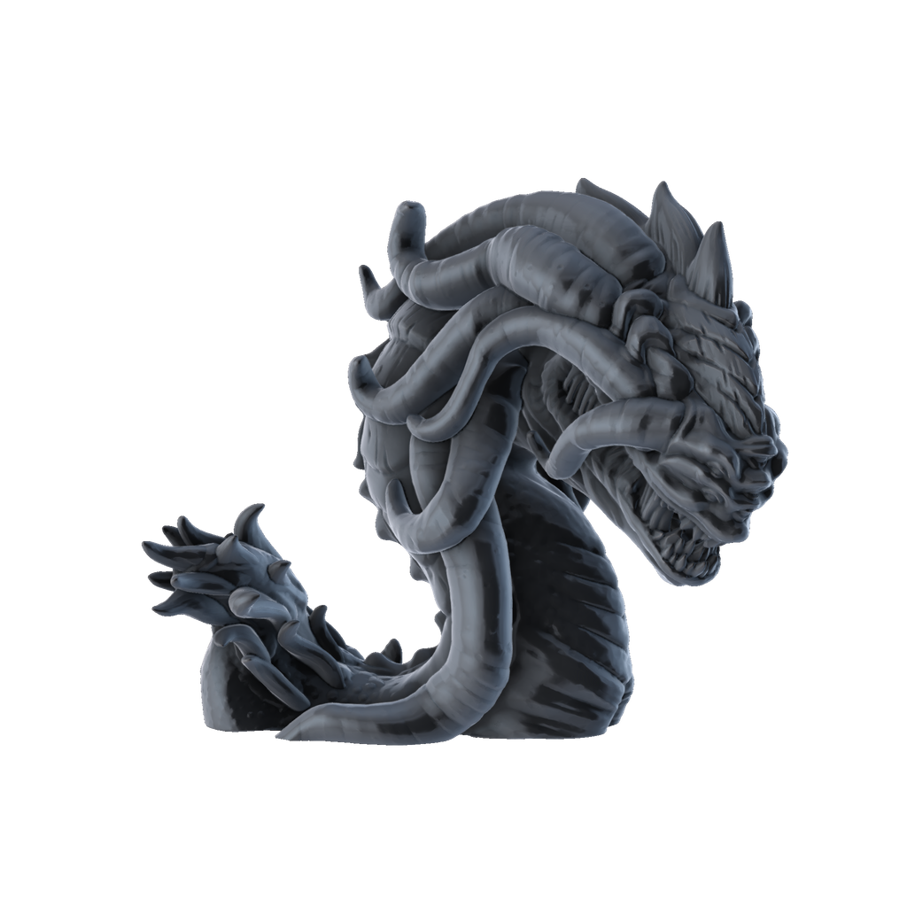 3D printed Aboleth side view