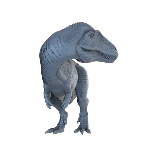 3D printed Acrocanthosaurus front view