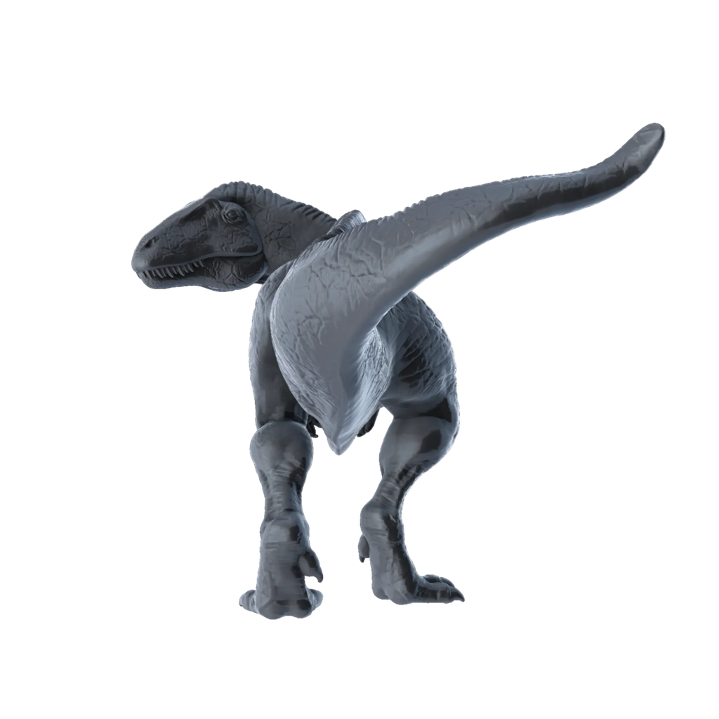 3D printed Acrocanthosaurus rear view