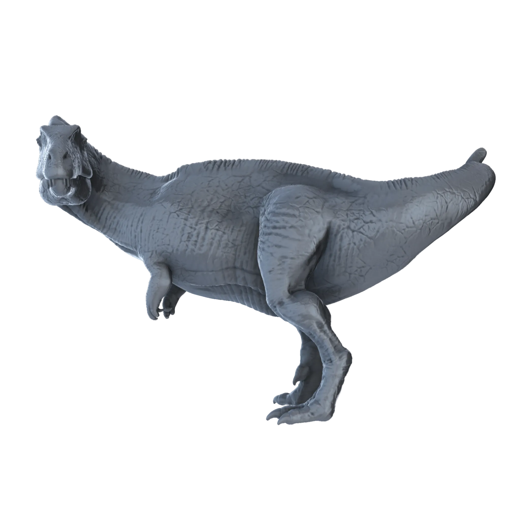 3D printed Acrocanthosaurus side view