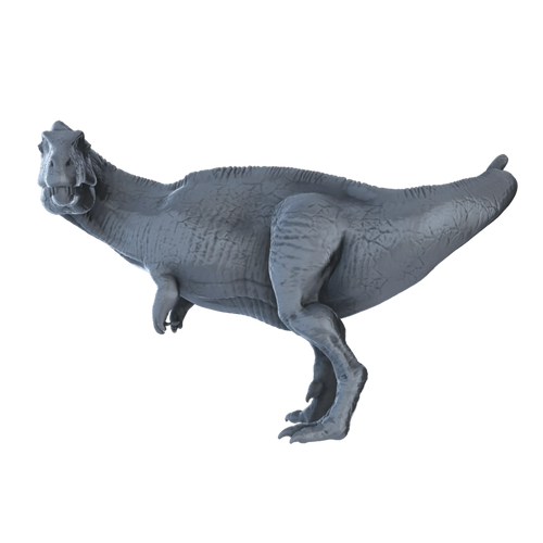 3D printed Acrocanthosaurus side view
