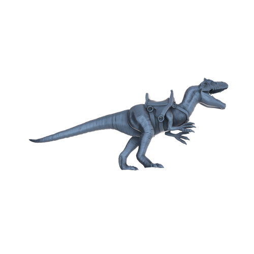  3D printed Allosaurus Mount side view