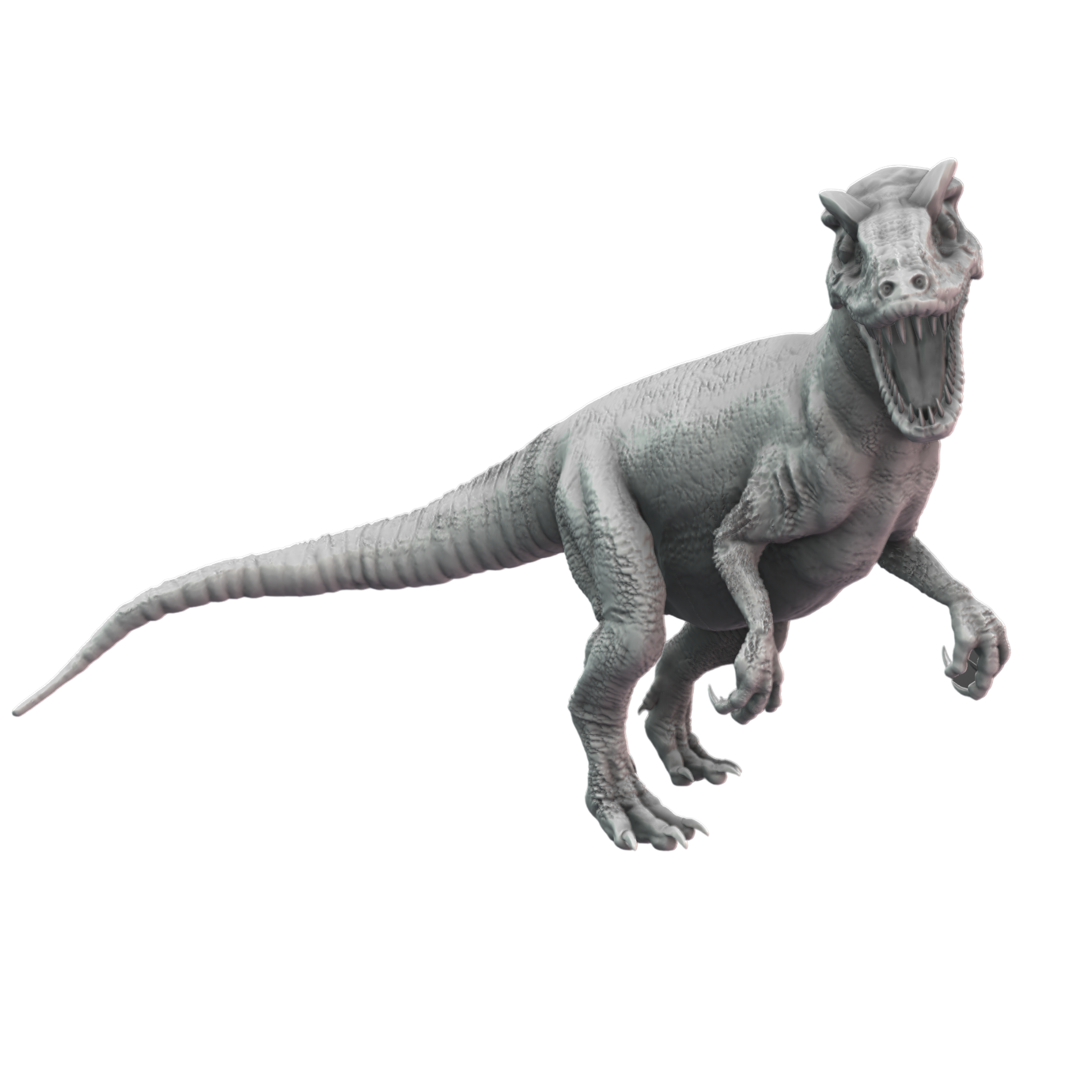 Allosaurus Standing Front View