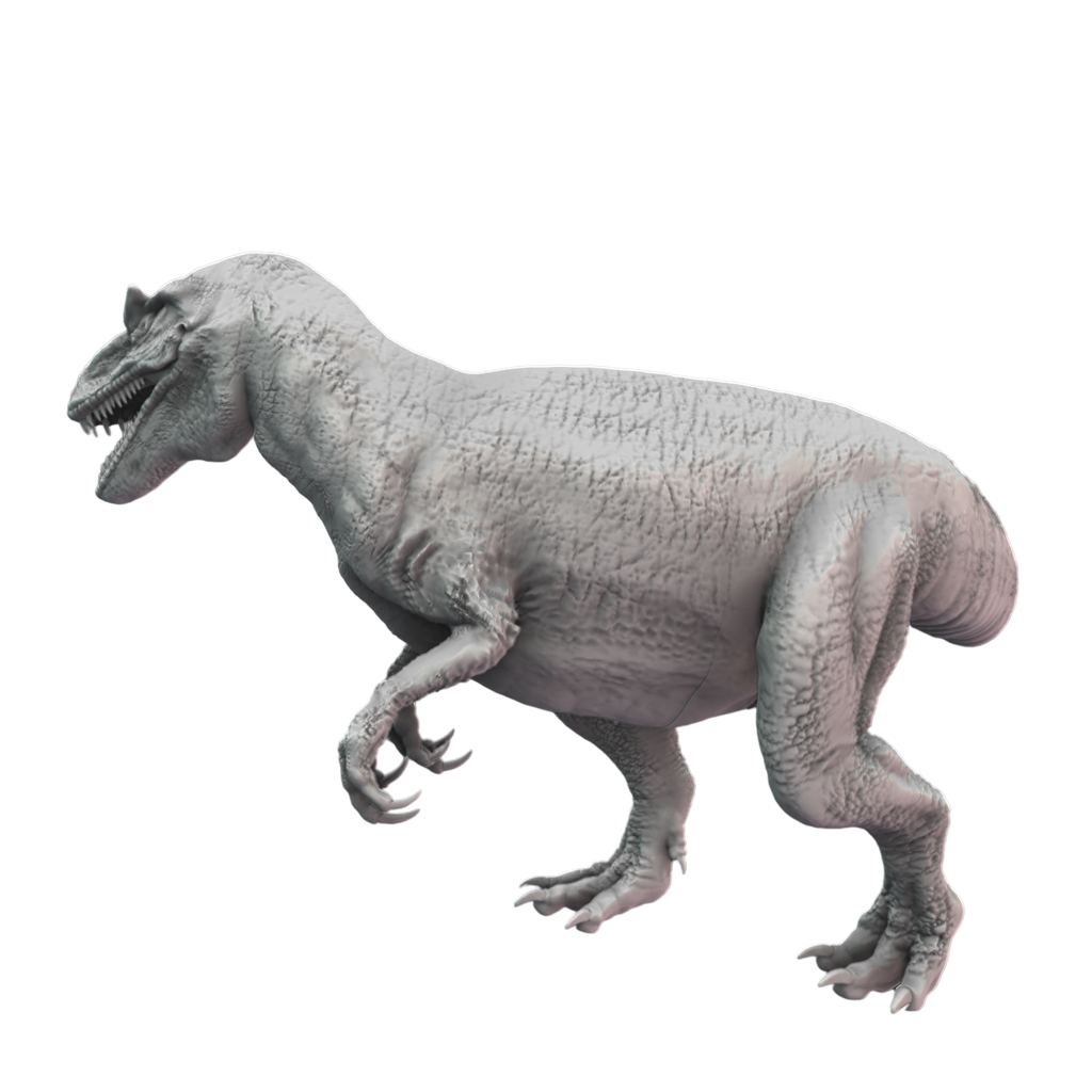 Allosaurus Standing back side view