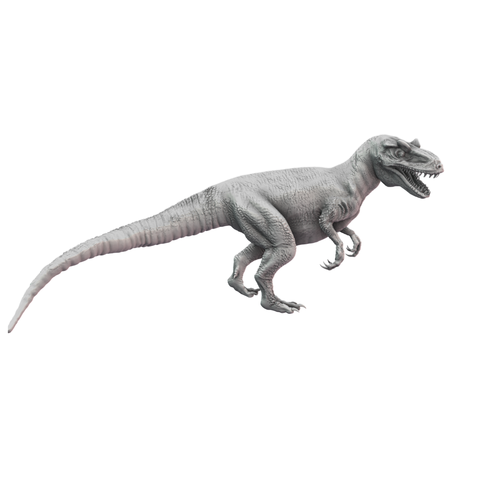 Allosaurus Standing side view