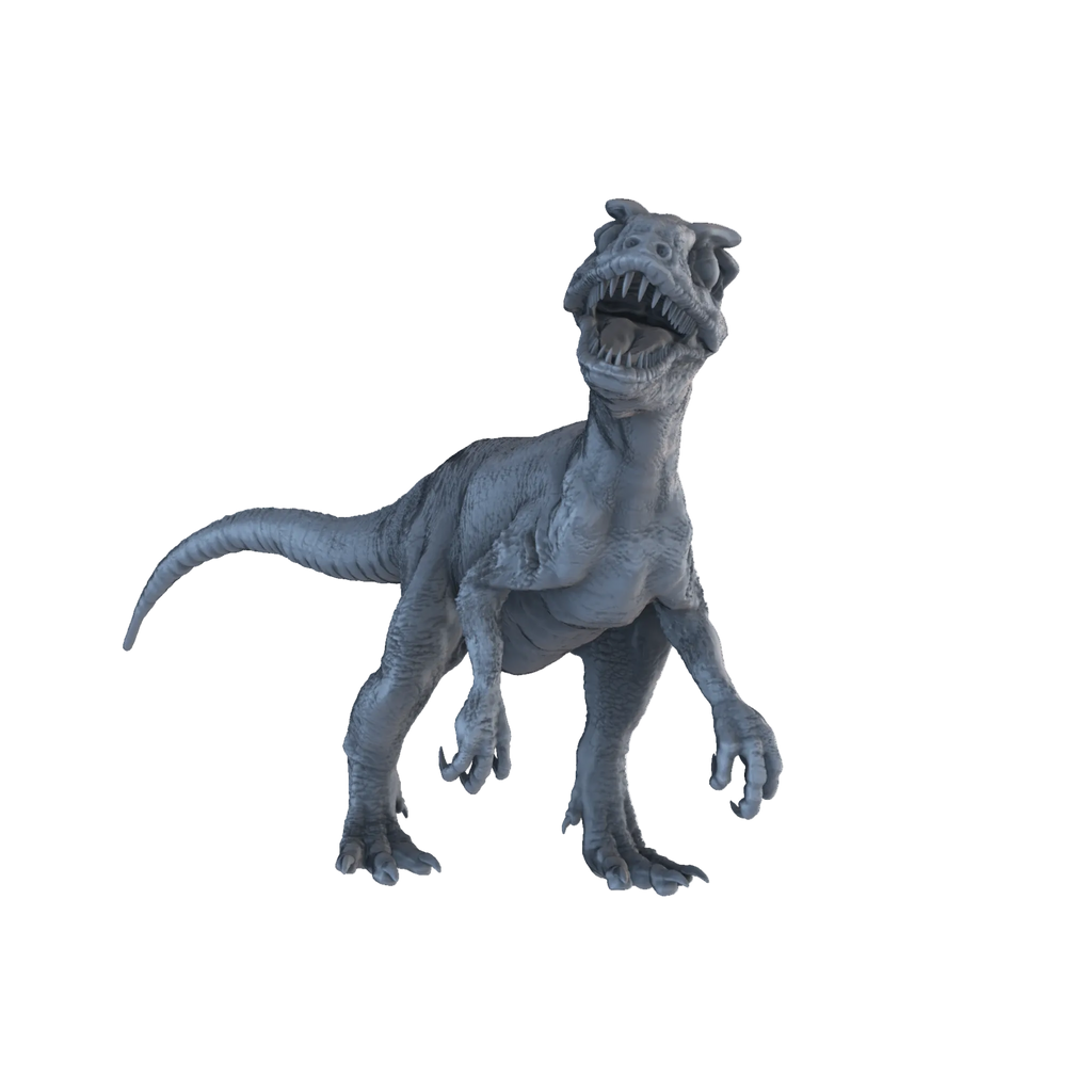 3D printed Allosaurus juvenile front view
