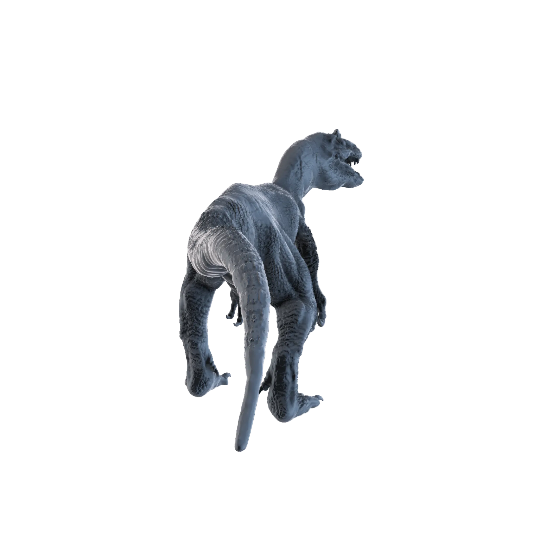 3D printed Allosaurus juvenile rear view
