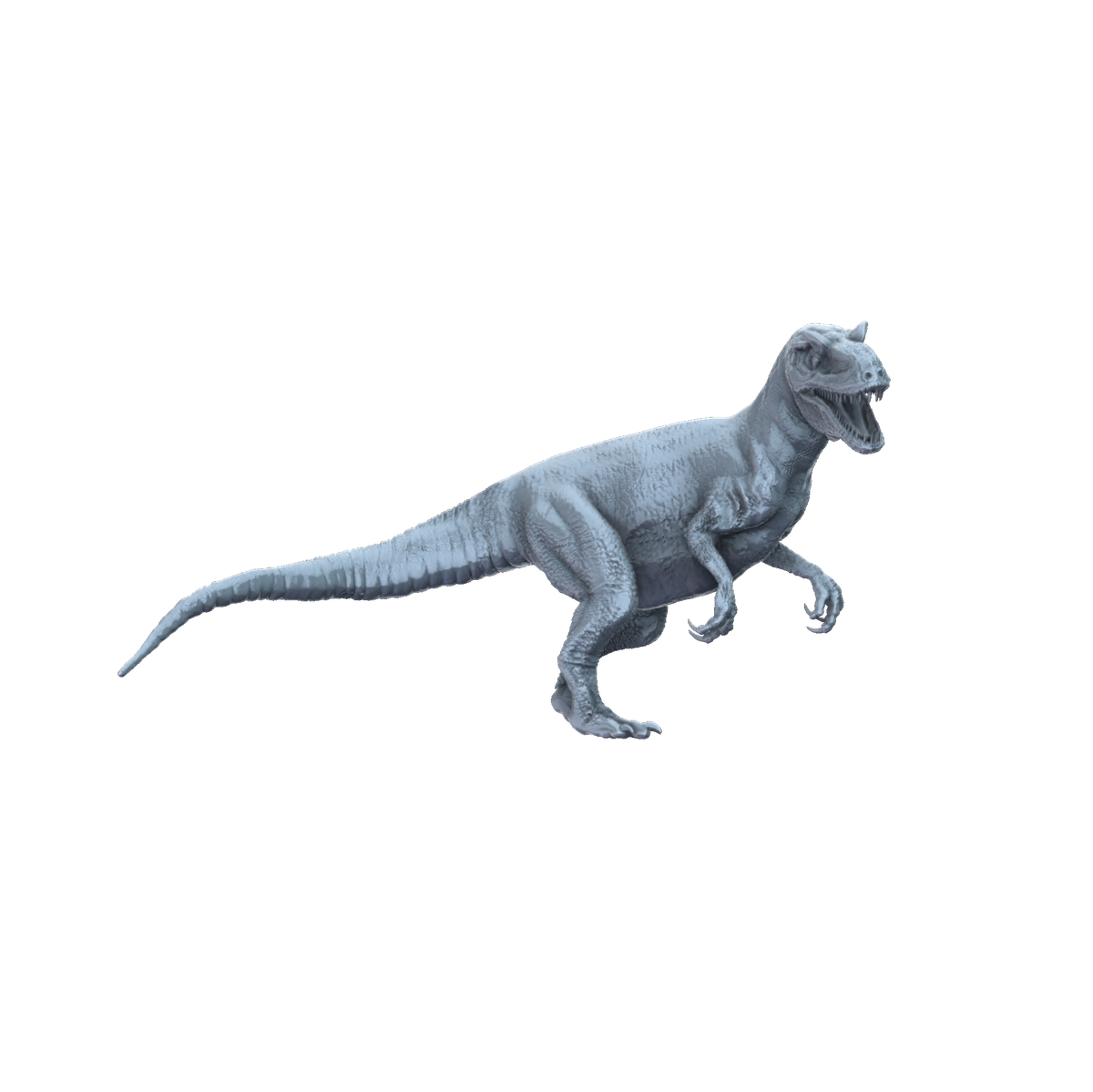 3D printed Allosaurus standing side view