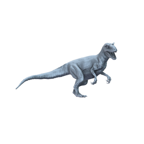 3D printed Allosaurus standing side view