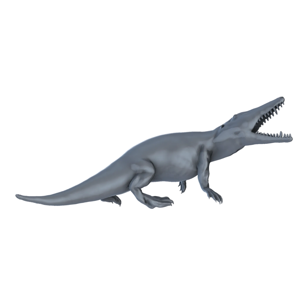 3D printed Ambulocetus roaring side view