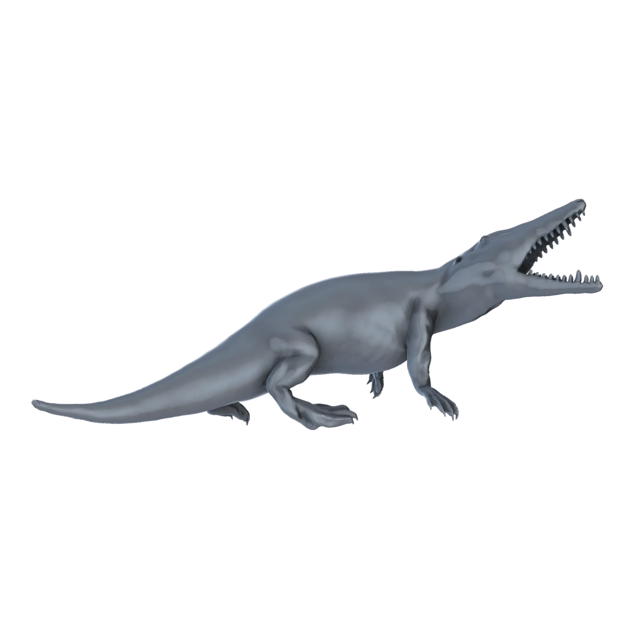 3D printed Ambulocetus roaring side view
