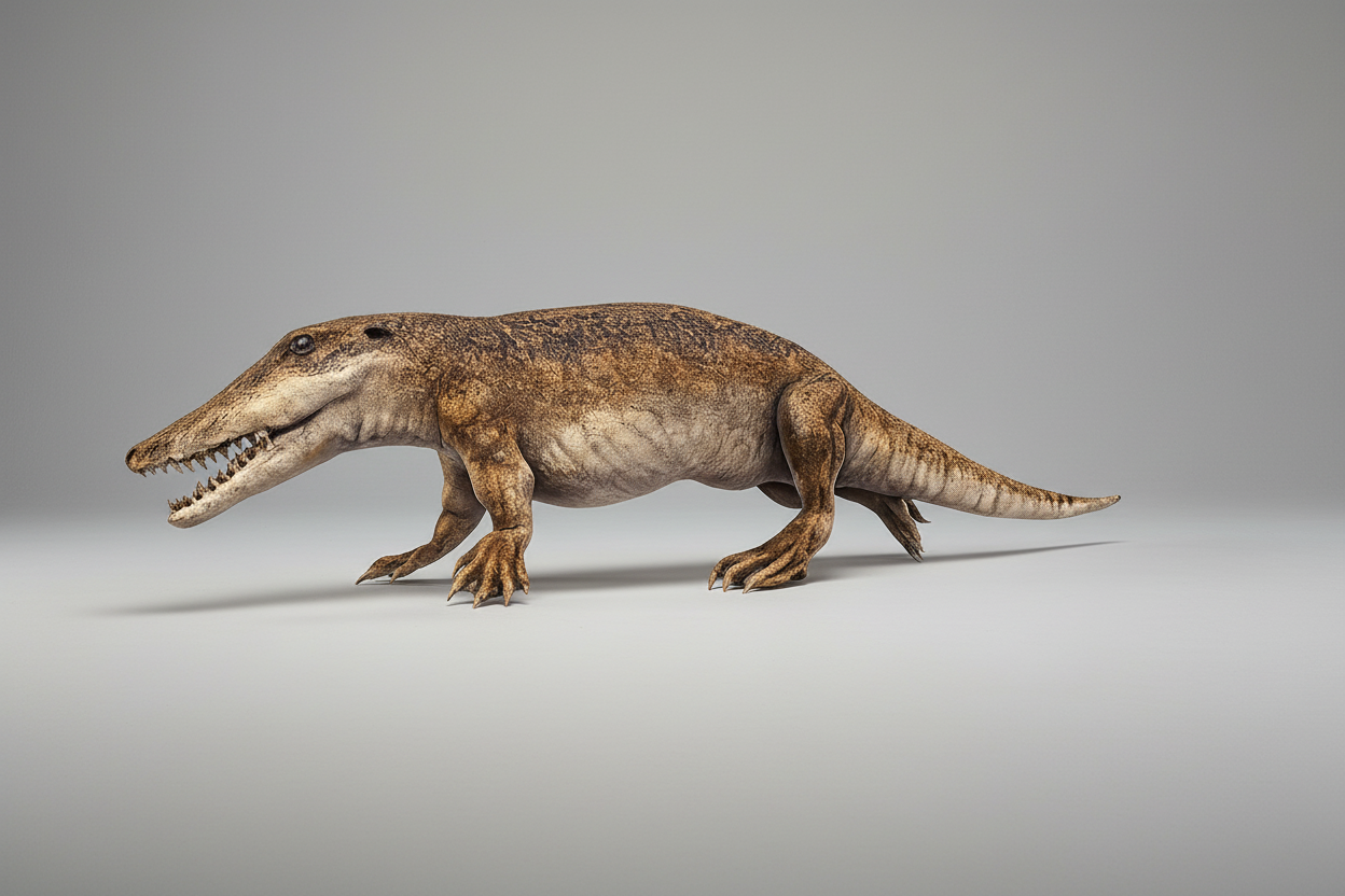 Ambulocetus walking painted