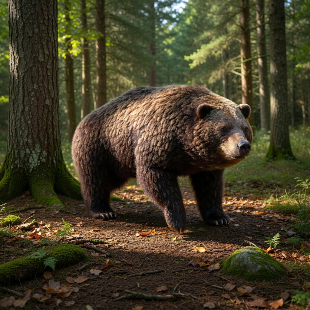 American Black Bear 3D Printed Resin 28mm Miniature – Forest‑Roaming Omnivore