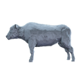 3D printed American bison calf standing side view