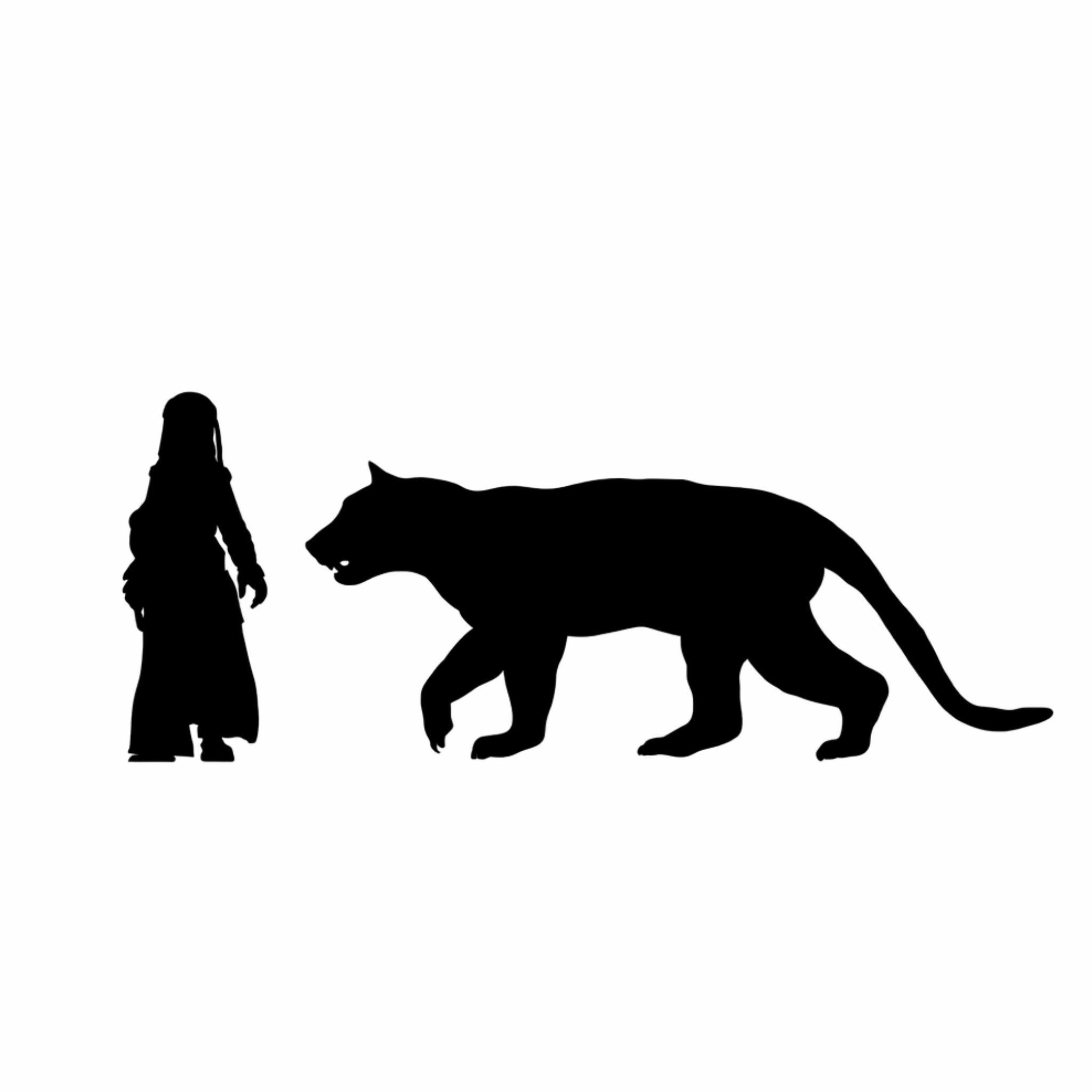 Amphicyonidae Stalking scale comparison to 28mm human miniature