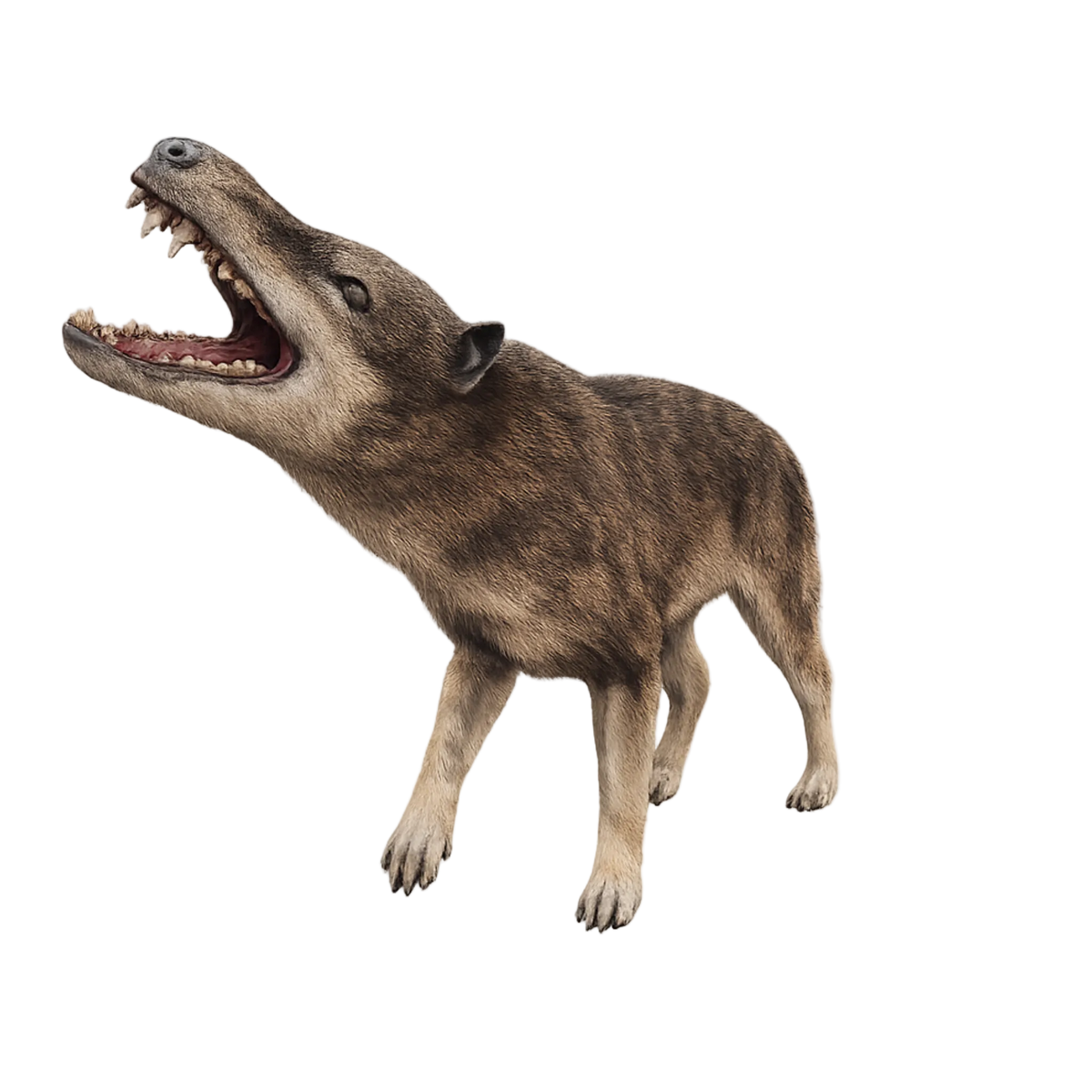 Painted Andrewsarchus howling miniature