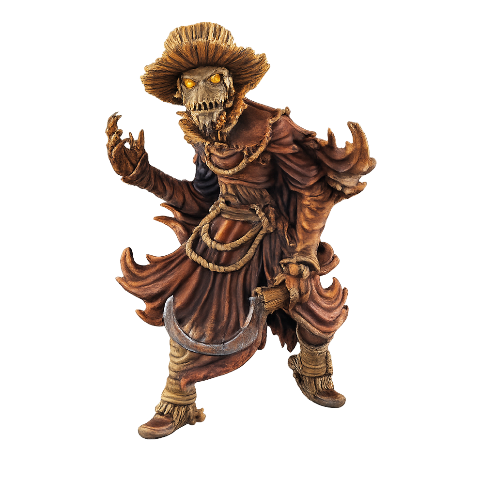 Painted Animated Scarecrow miniature
