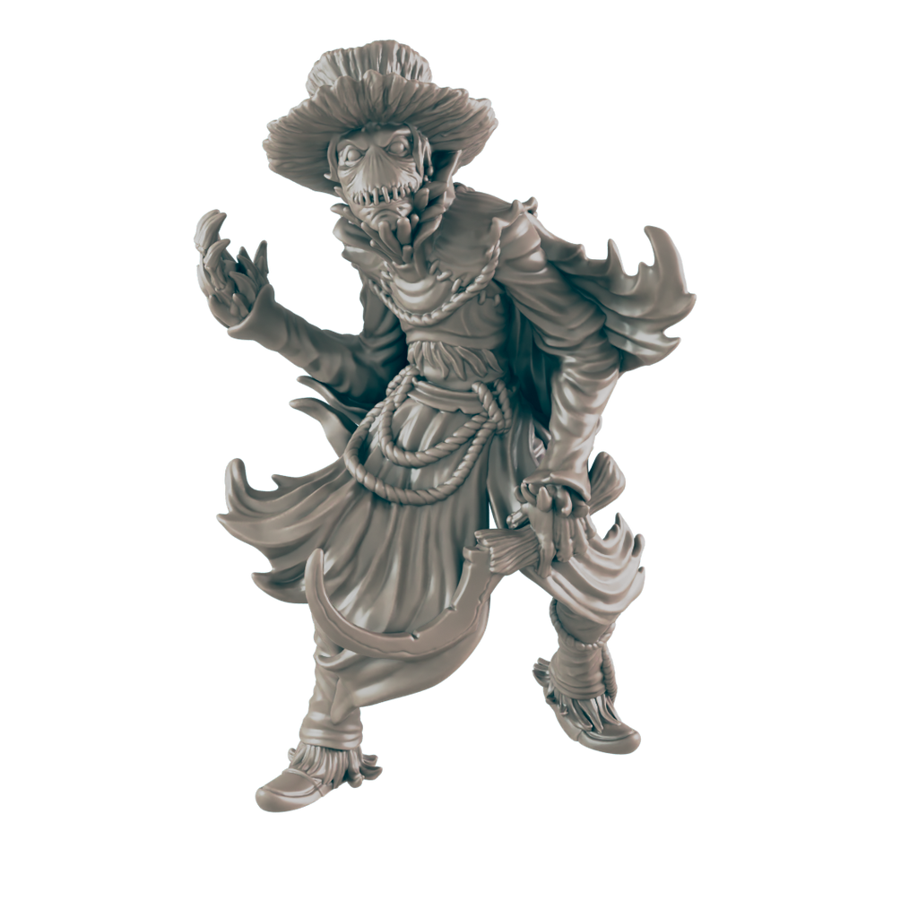 3D printed Animated Scarecrow front view