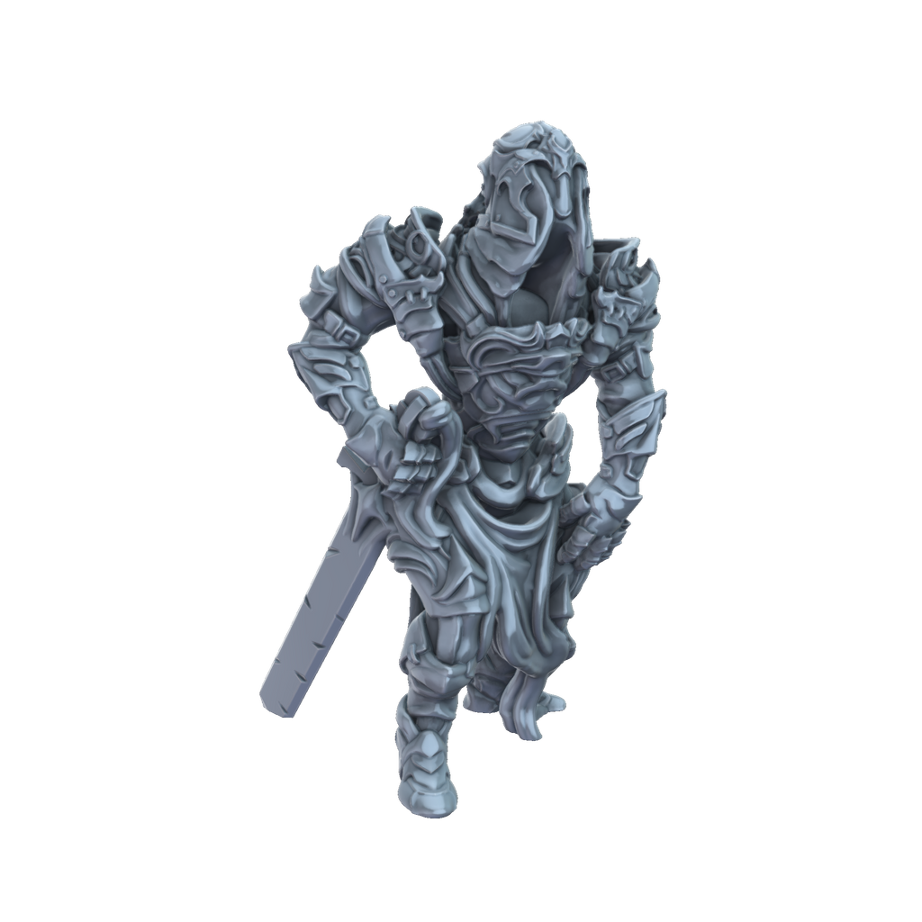 3D printed Animated armour front view
