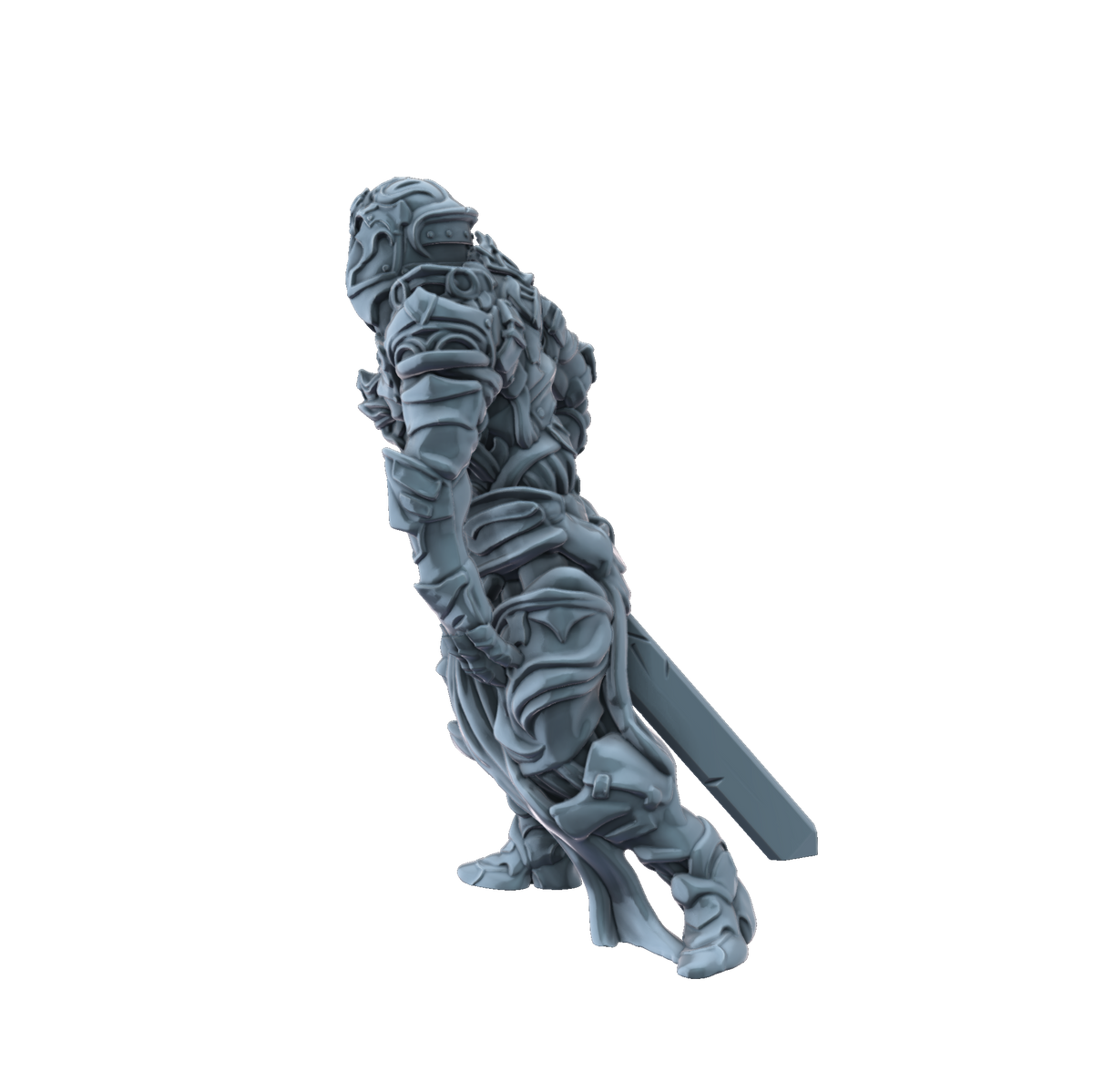 3D printed Animated armour side view
