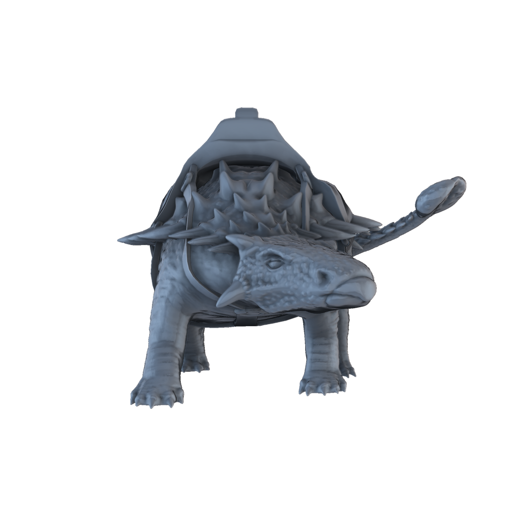 Ankylosaurus Mount render front view