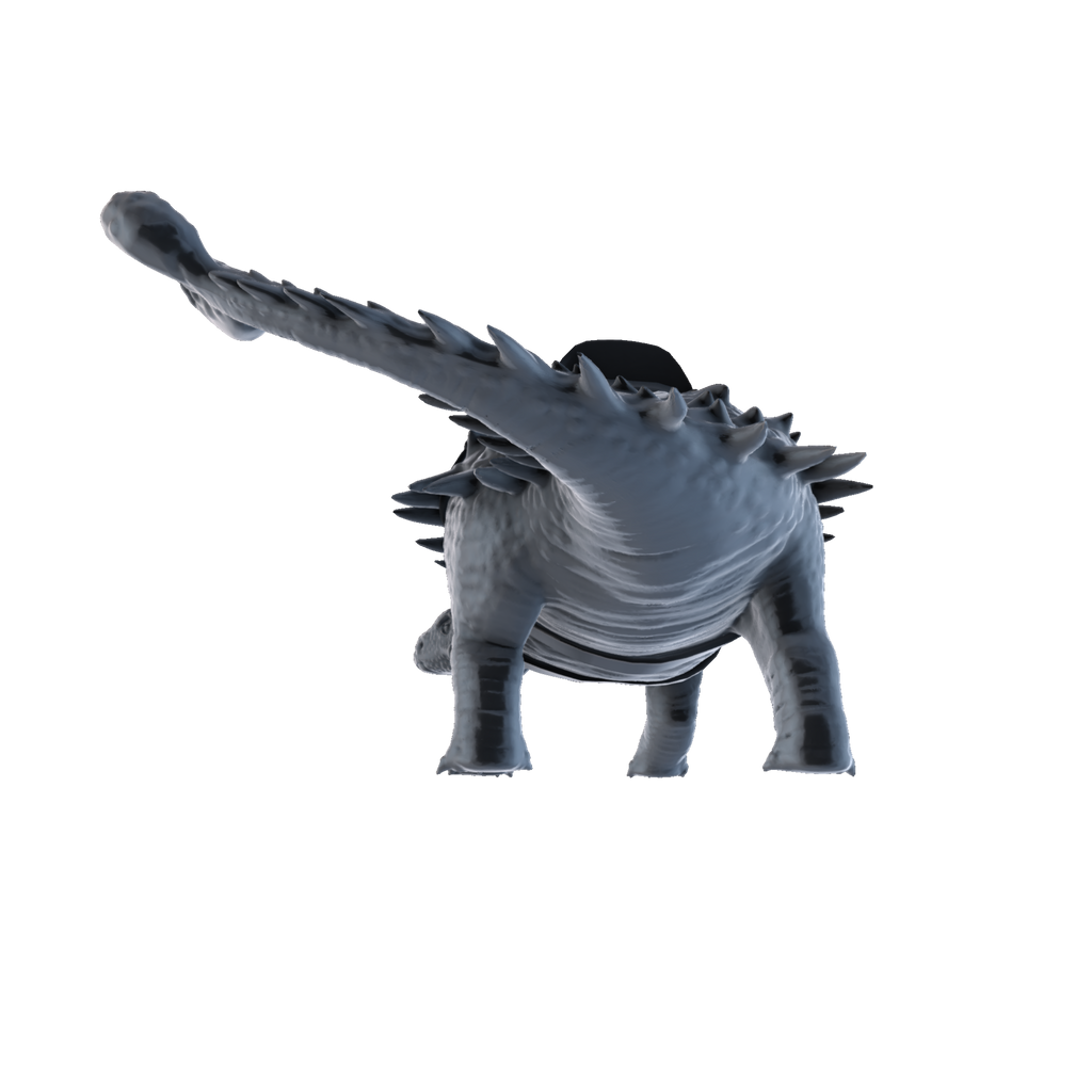 Ankylosaurus Mount render rear view