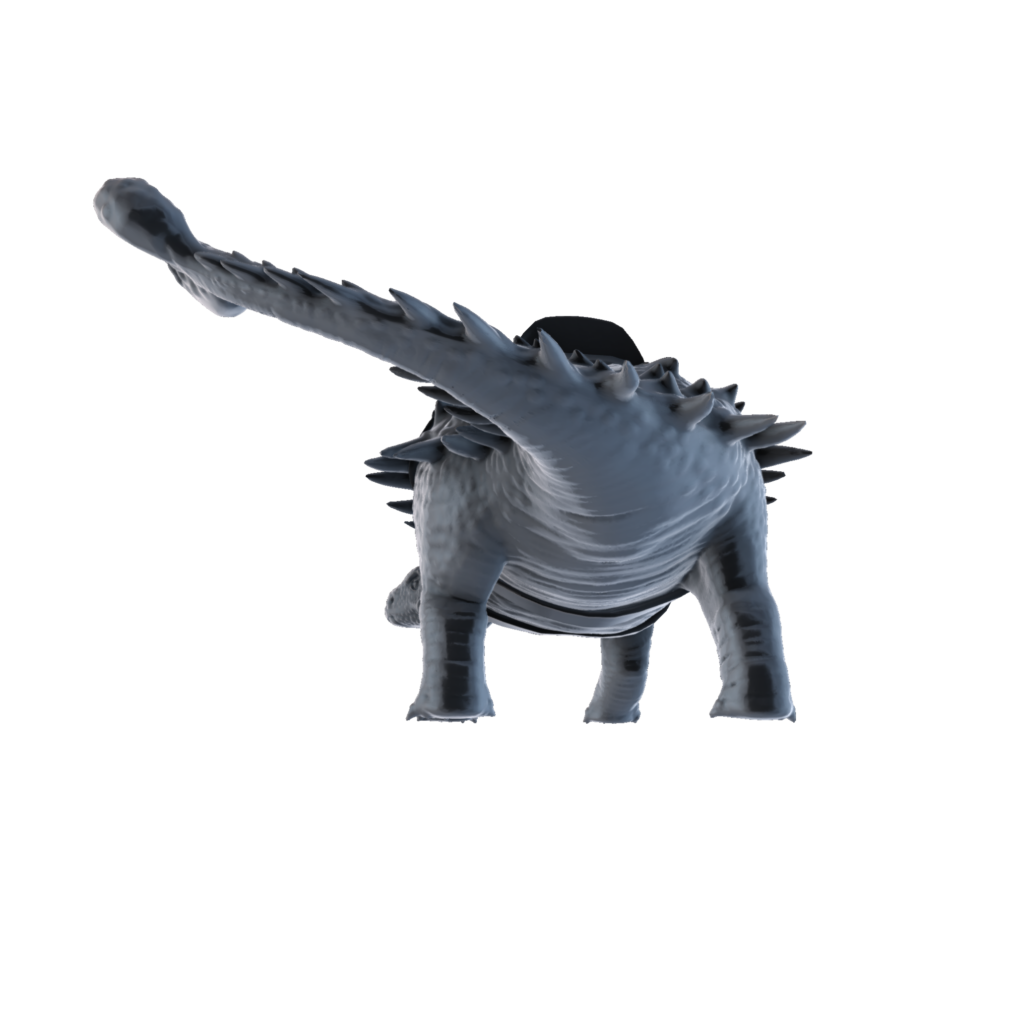 Ankylosaurus Mount render rear view