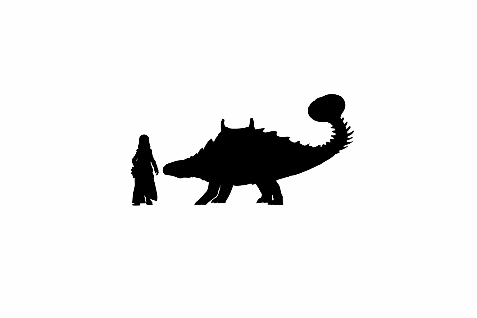 Ankylosaurus Mount Scale comparison to 28mm human miniature