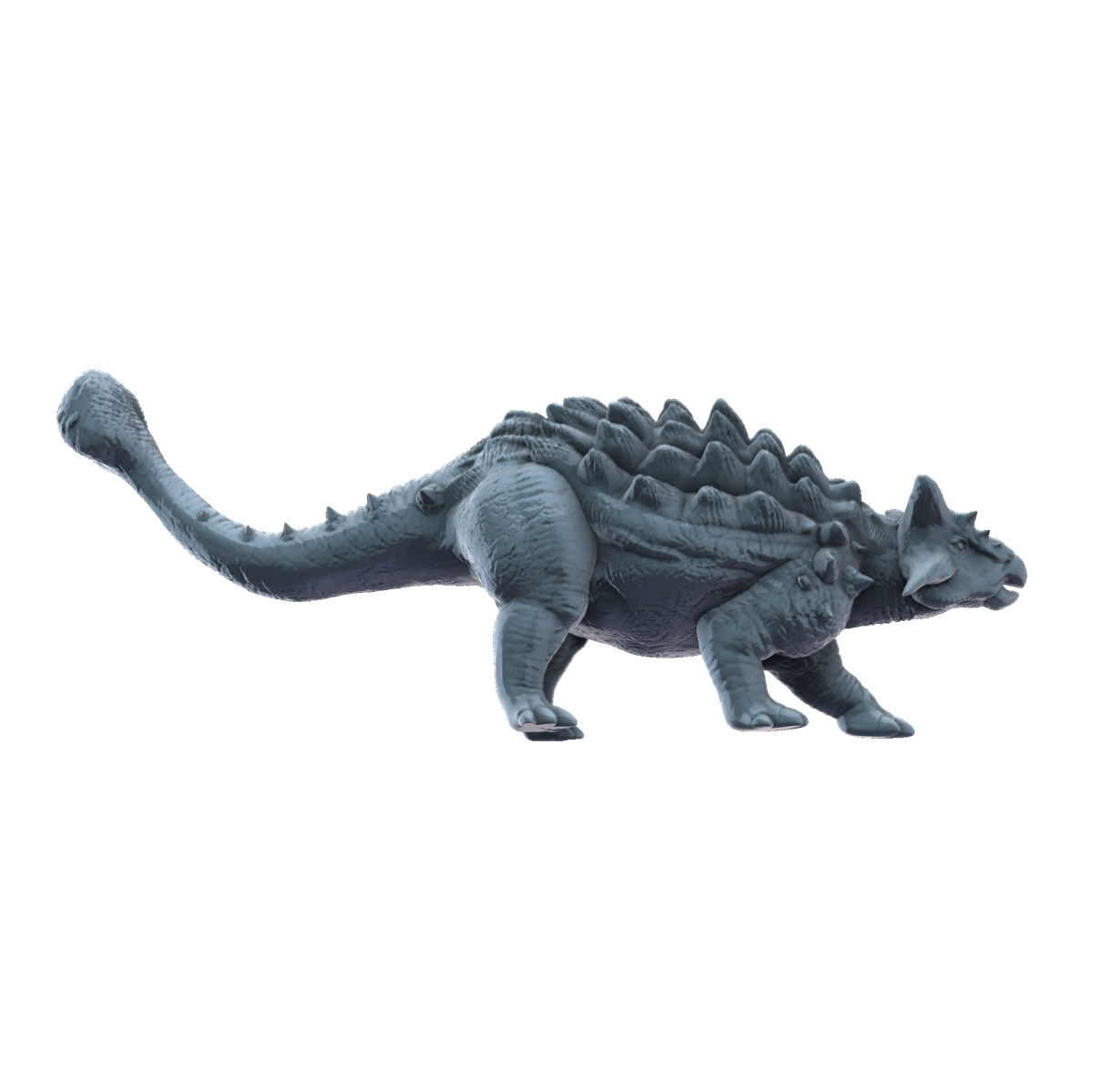 3D printed Ankylosaurus side view