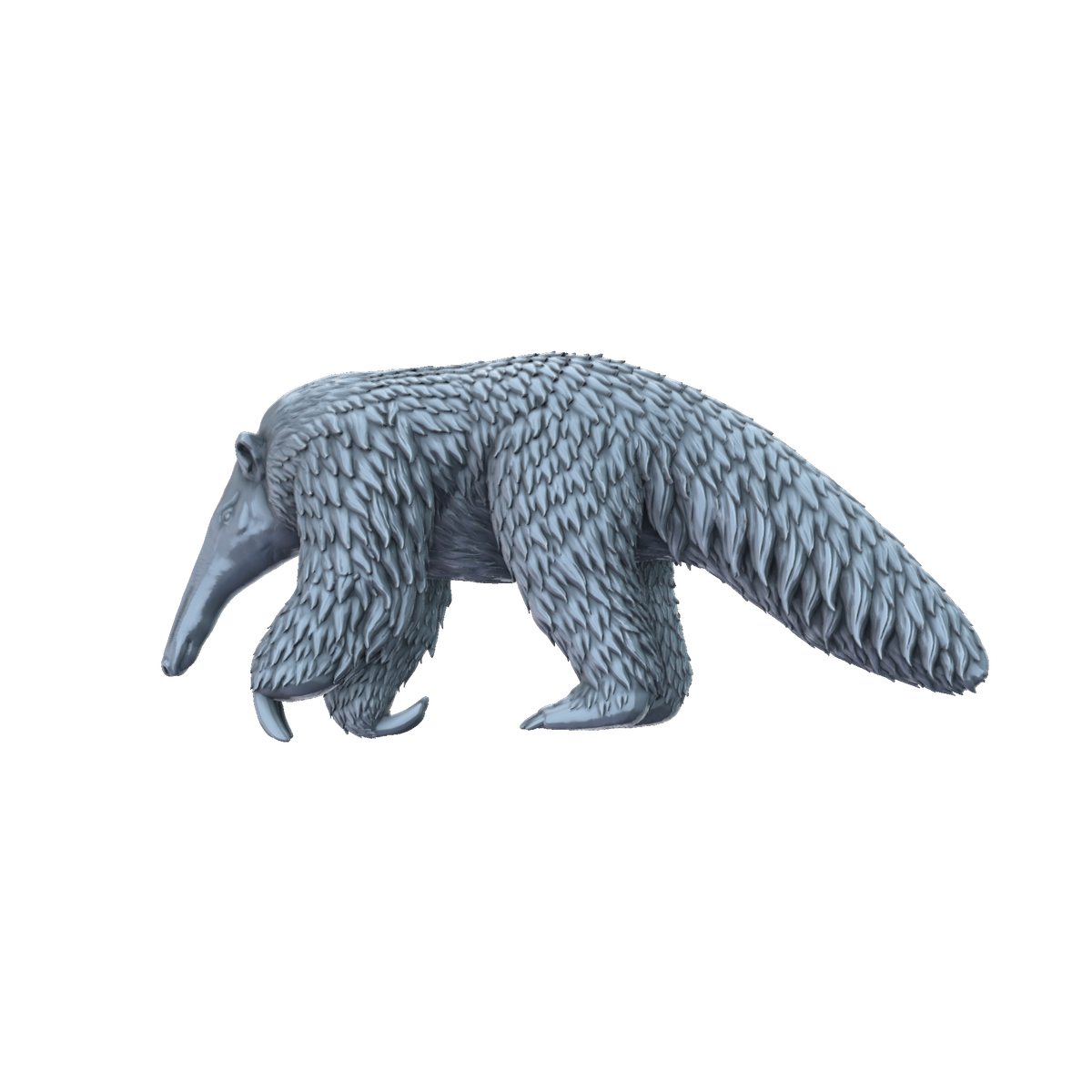 3d printed Anteater side view