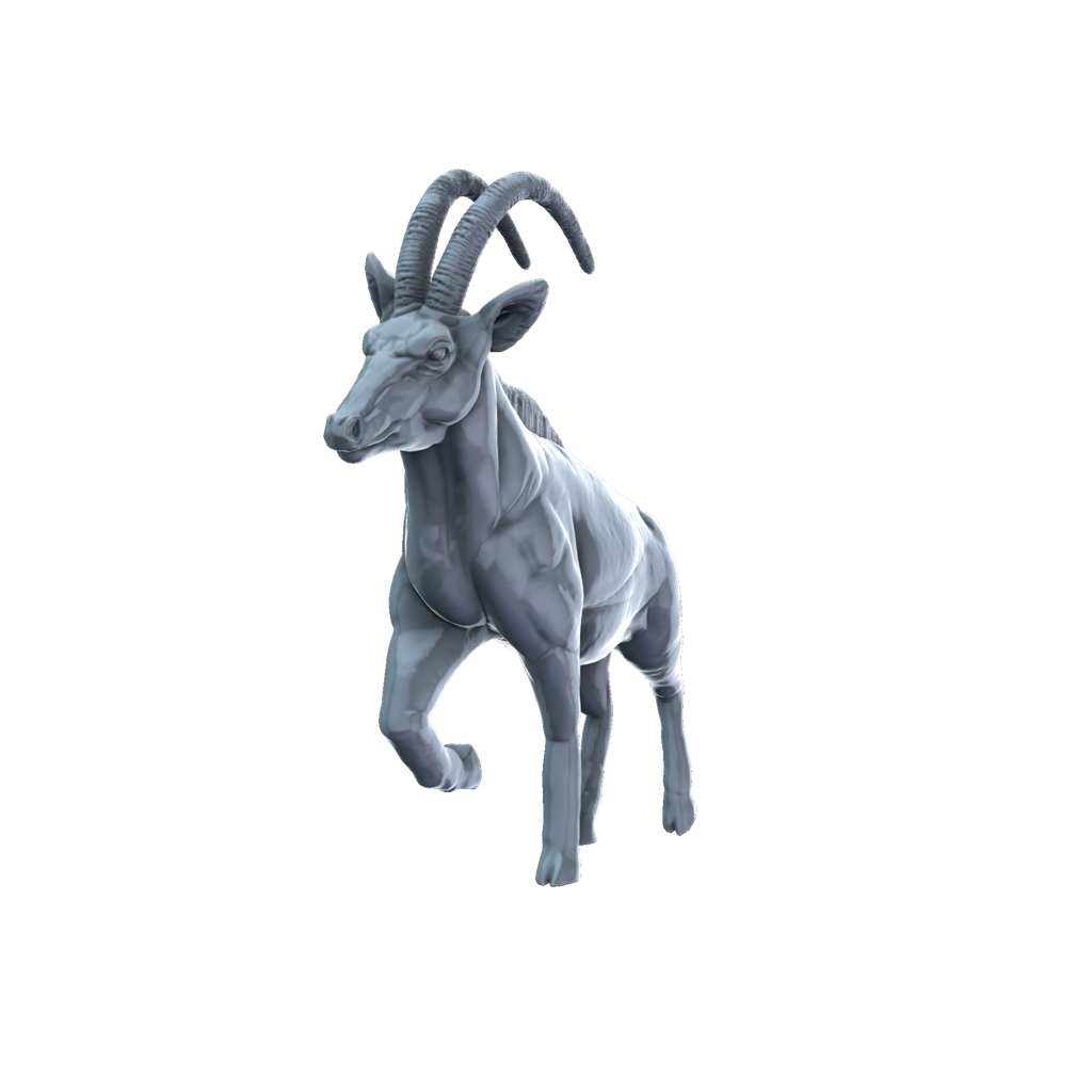 3D printed Antelope front view