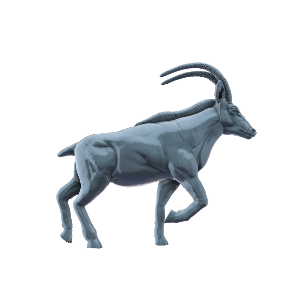 3D printed Antelope side view