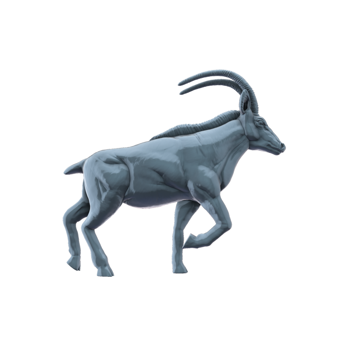 3D printed Antelope side view