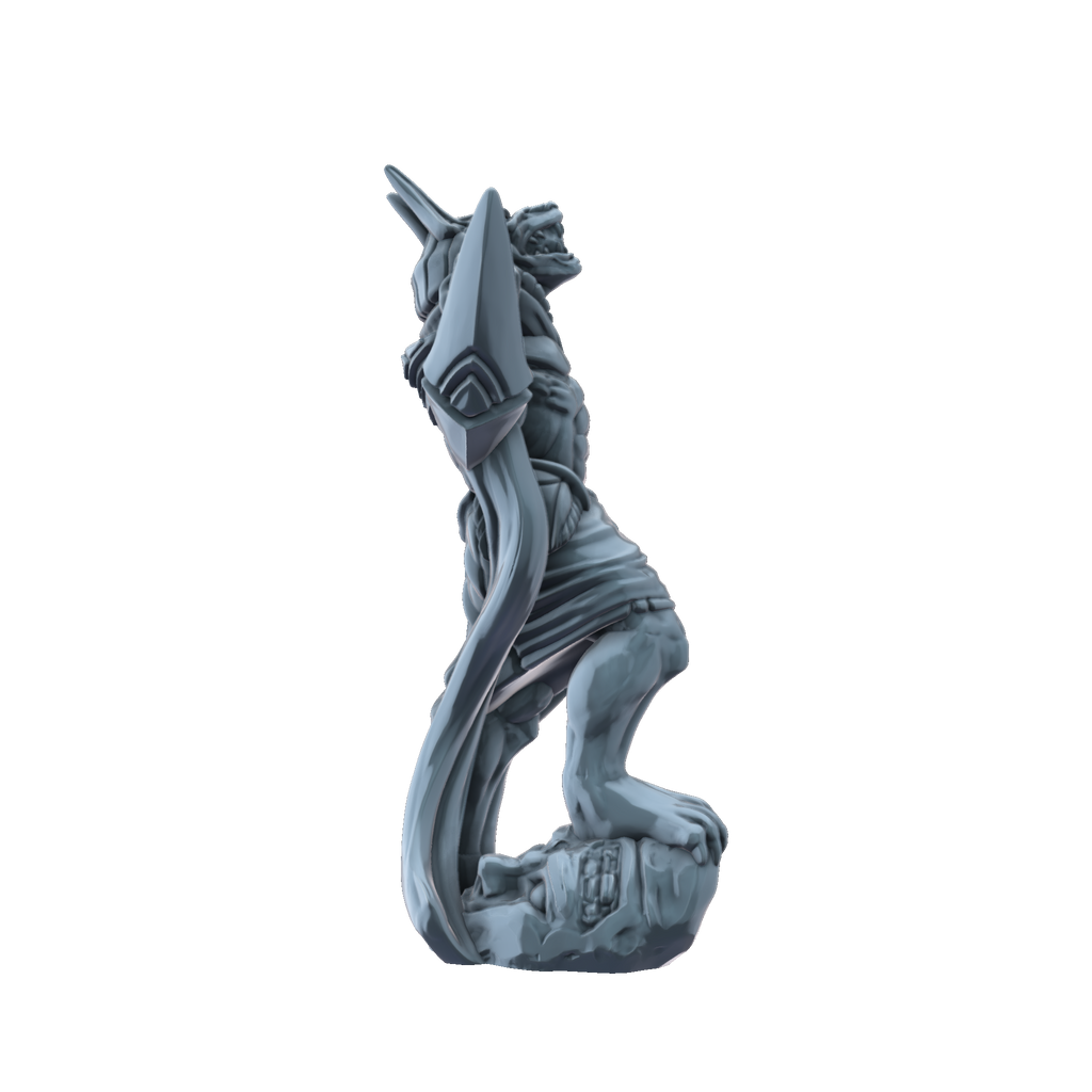 3D printed Anubis Warrior side view