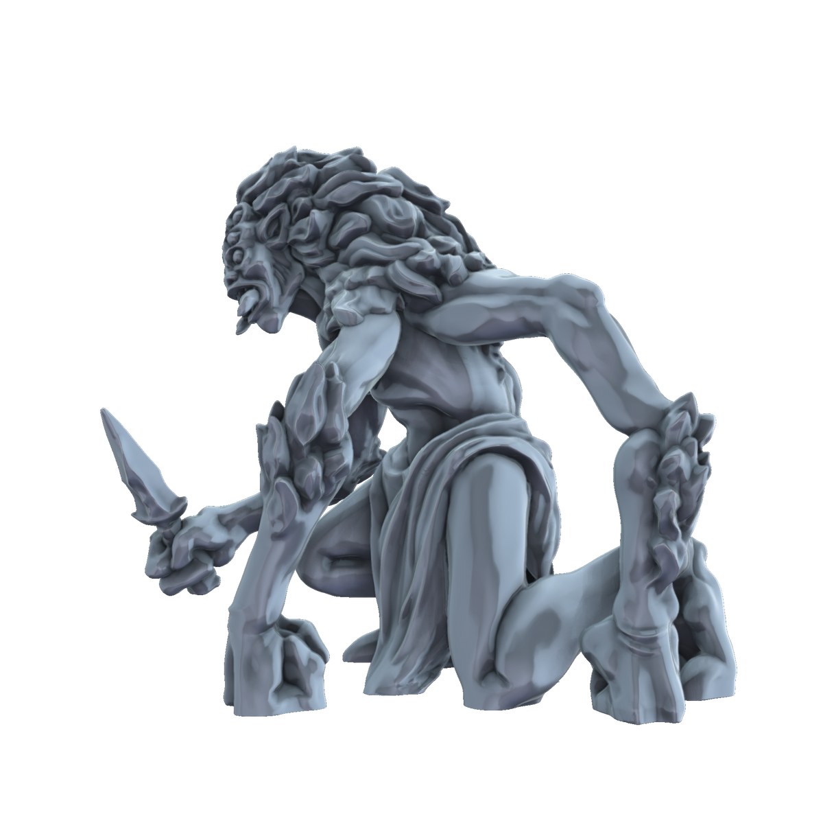 3D printed Arachnid Mutant side view