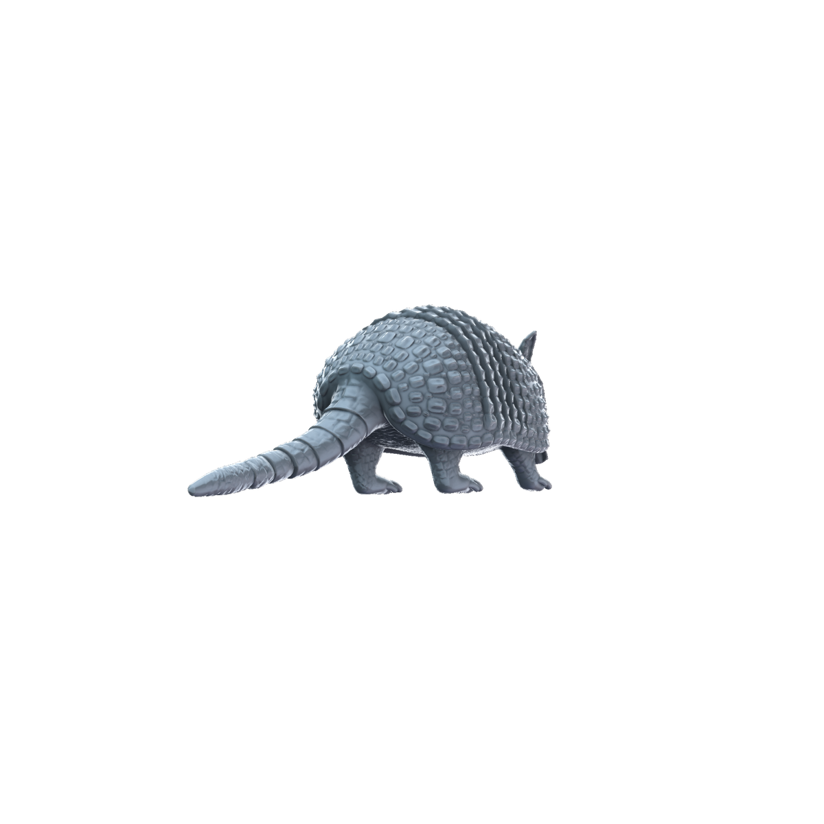 3D printed Armadillo rear view