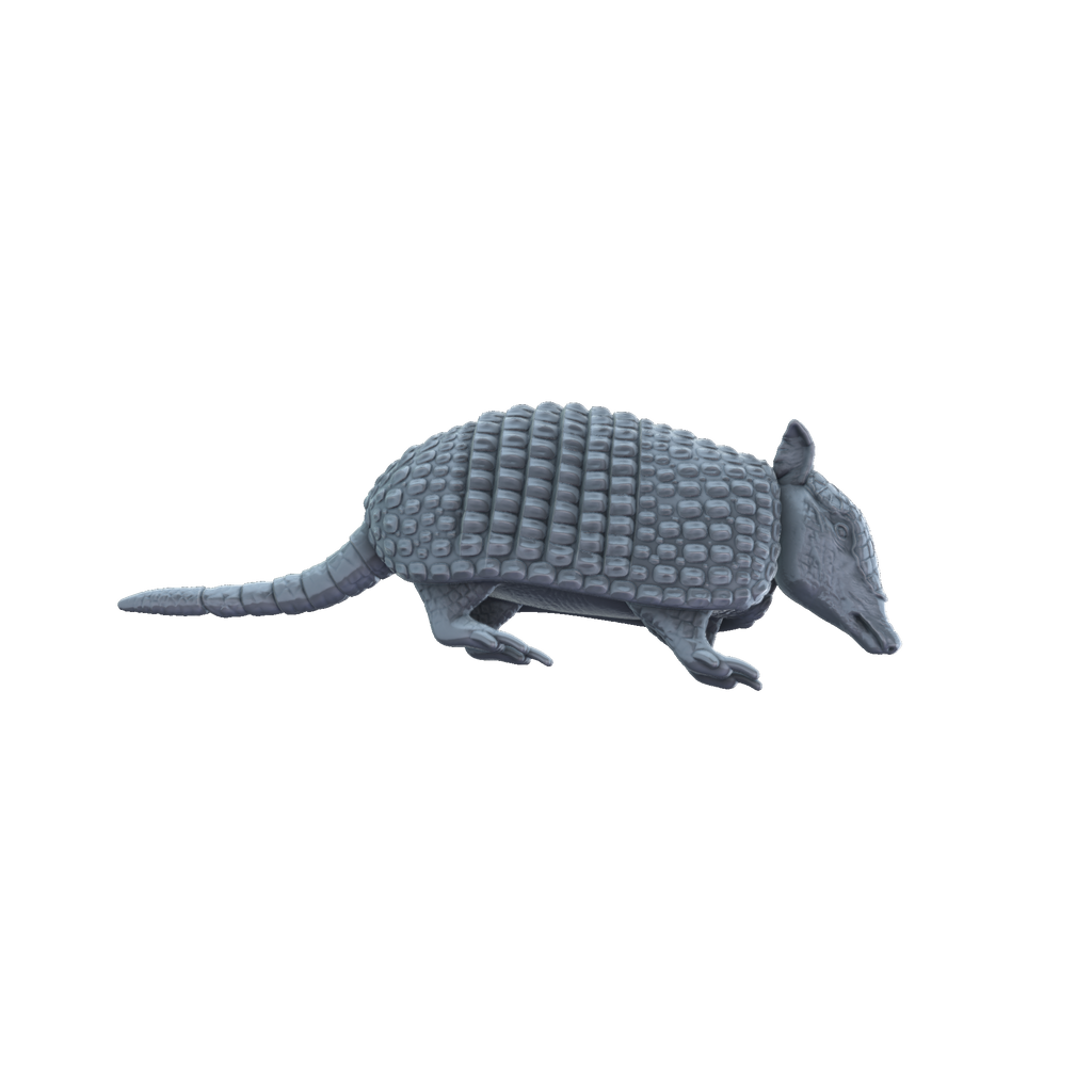 3D printed Armadillo side view