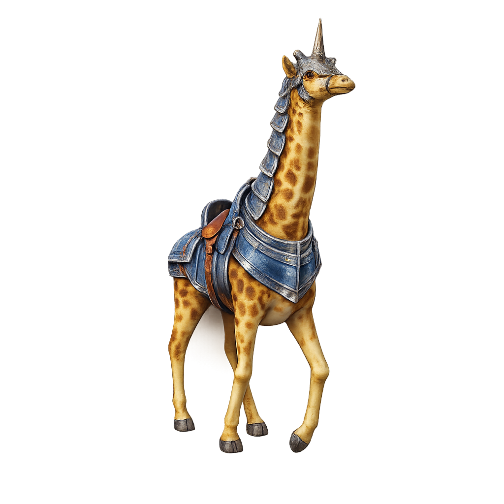 Painted Armoured Giraffe miniature