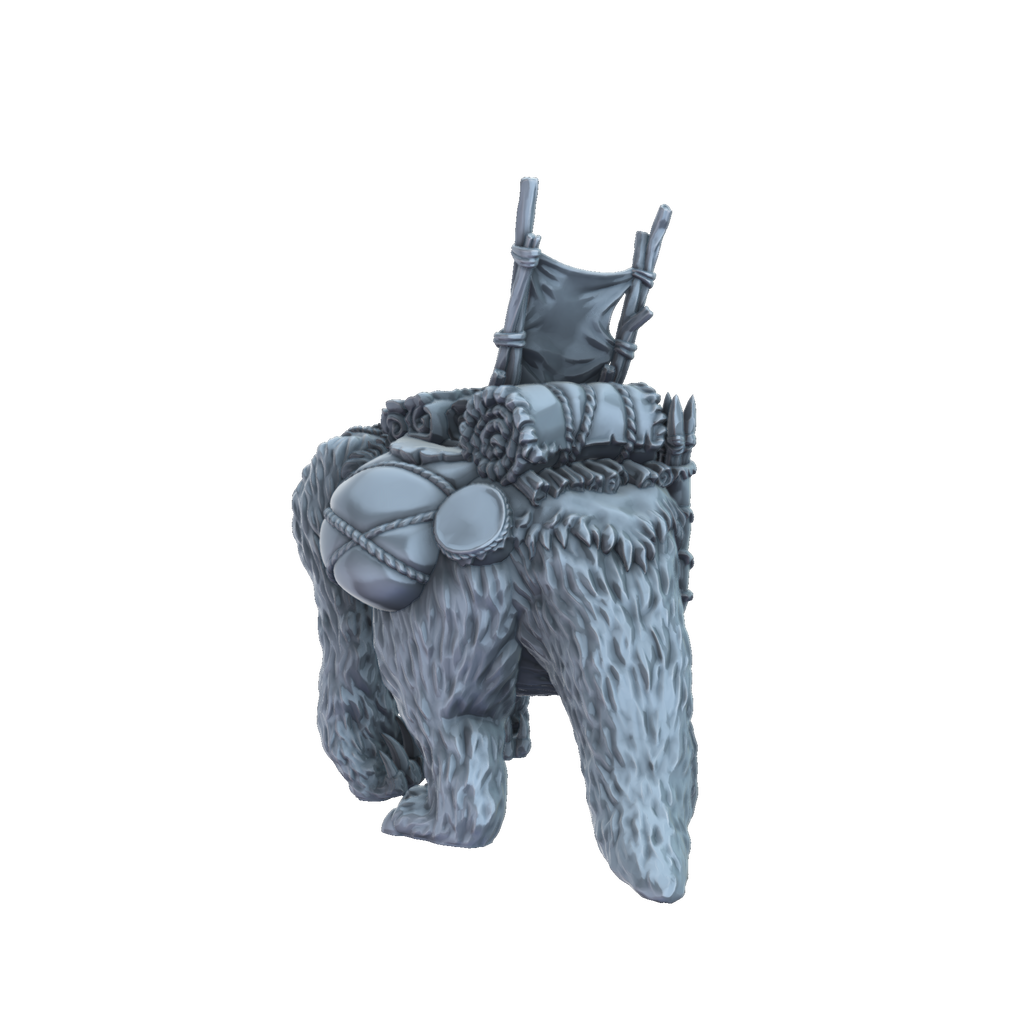 3D Printed Megatherium Armoured rear view