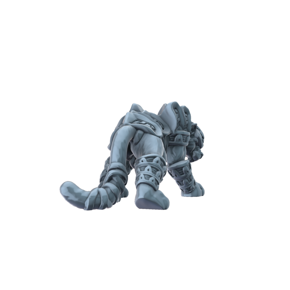 3D printed Armoured Panther rear view