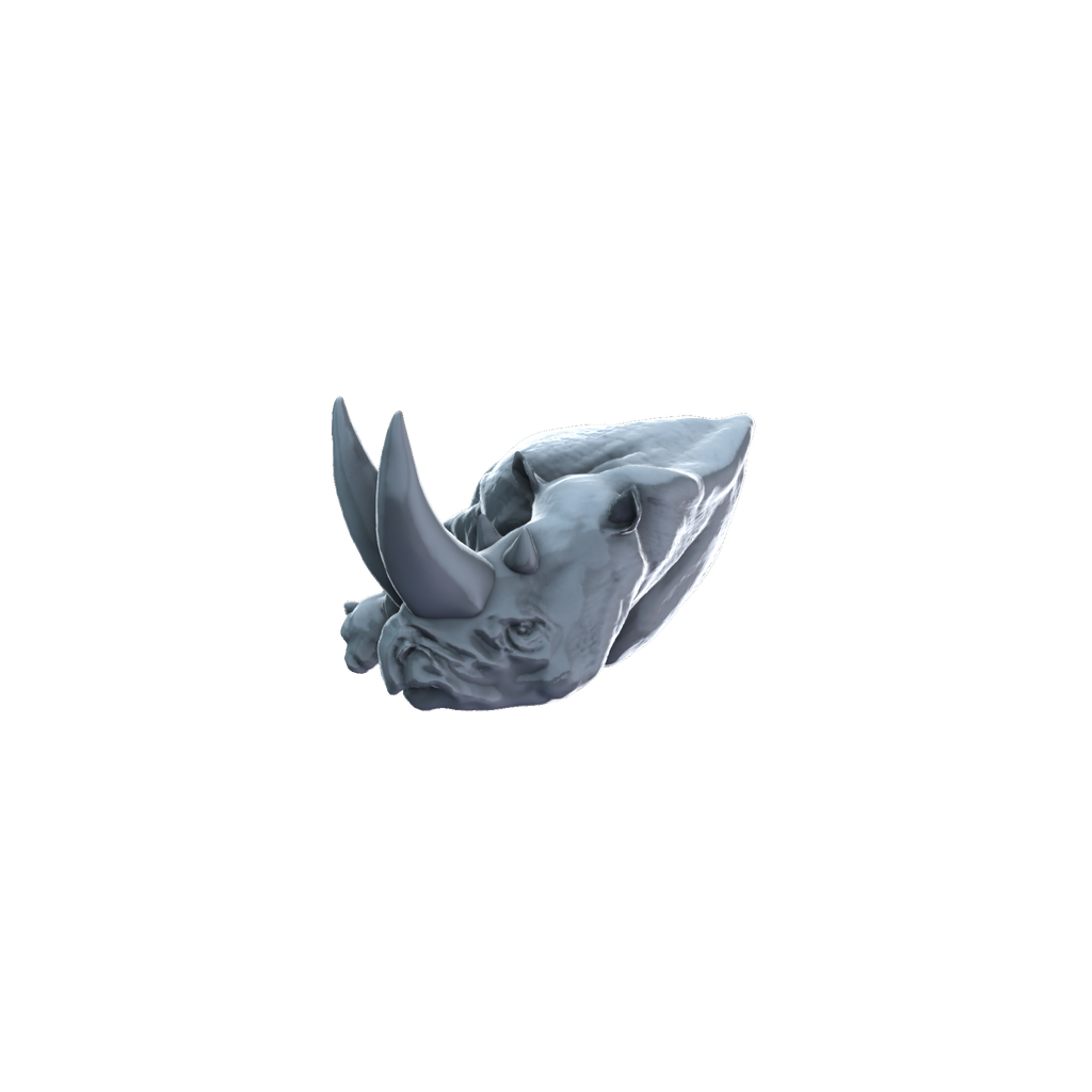 3D printed Arsinoitherium carcass front view