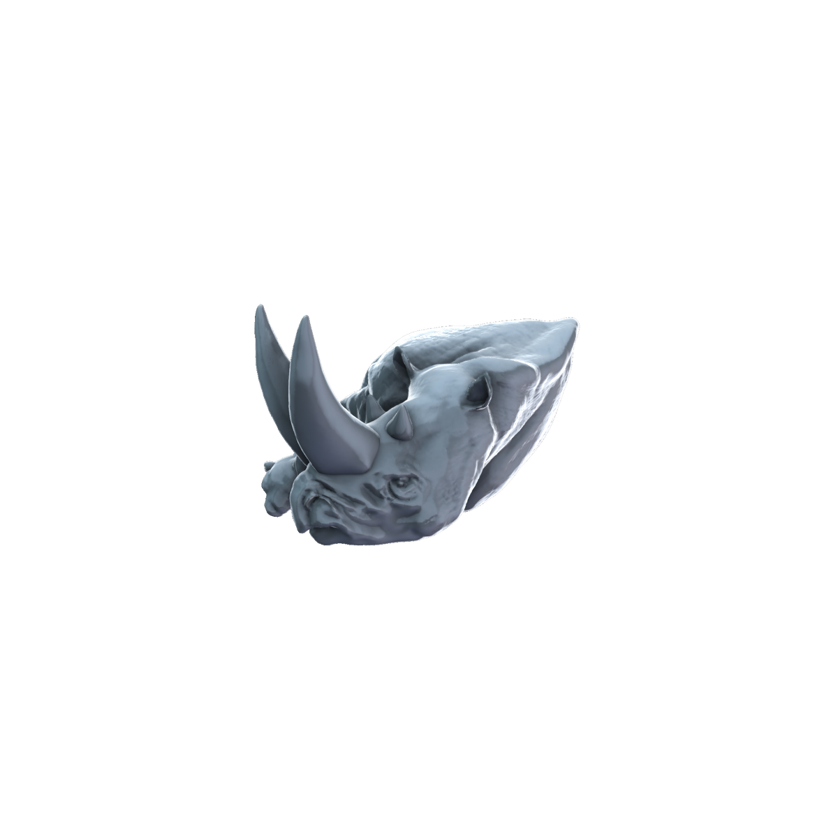 3D printed Arsinoitherium carcass front view