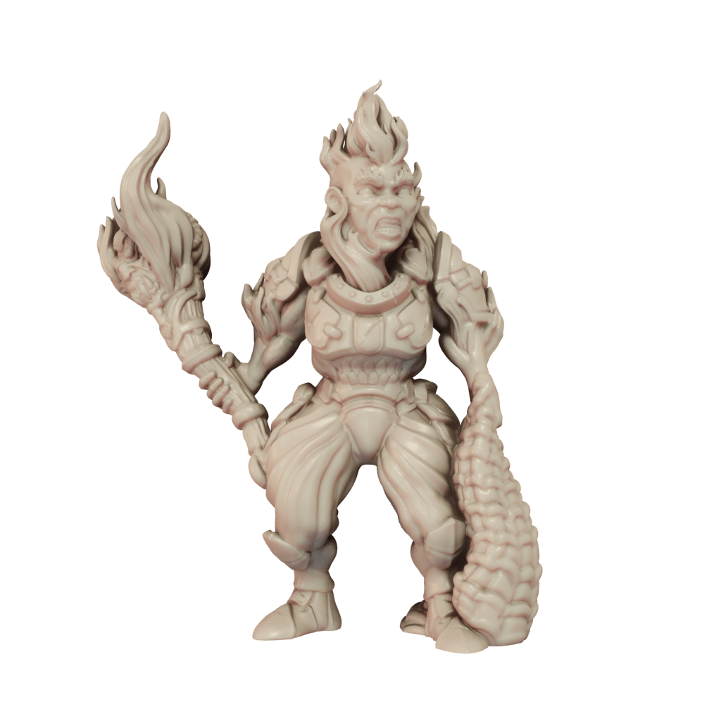 3D printed Azer Female Front view