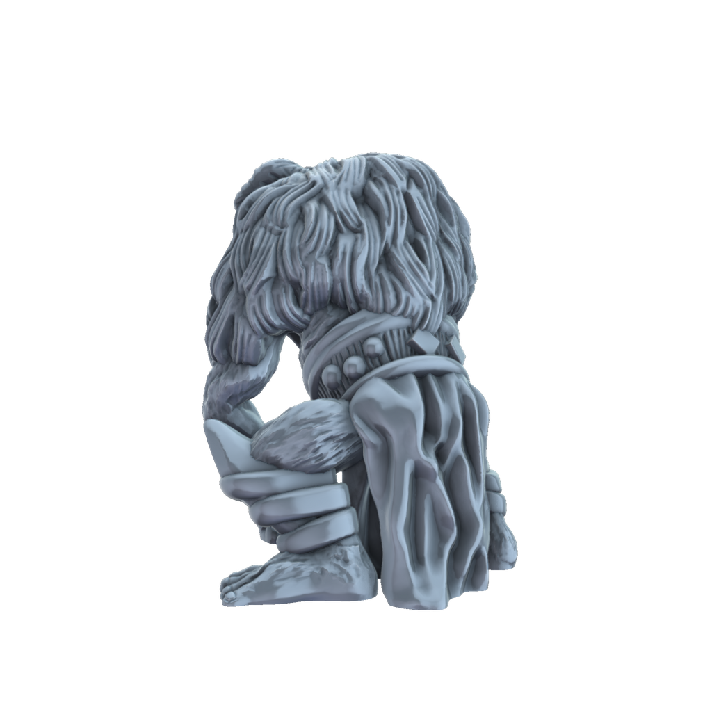 3D printed Baboon Warrior rear view