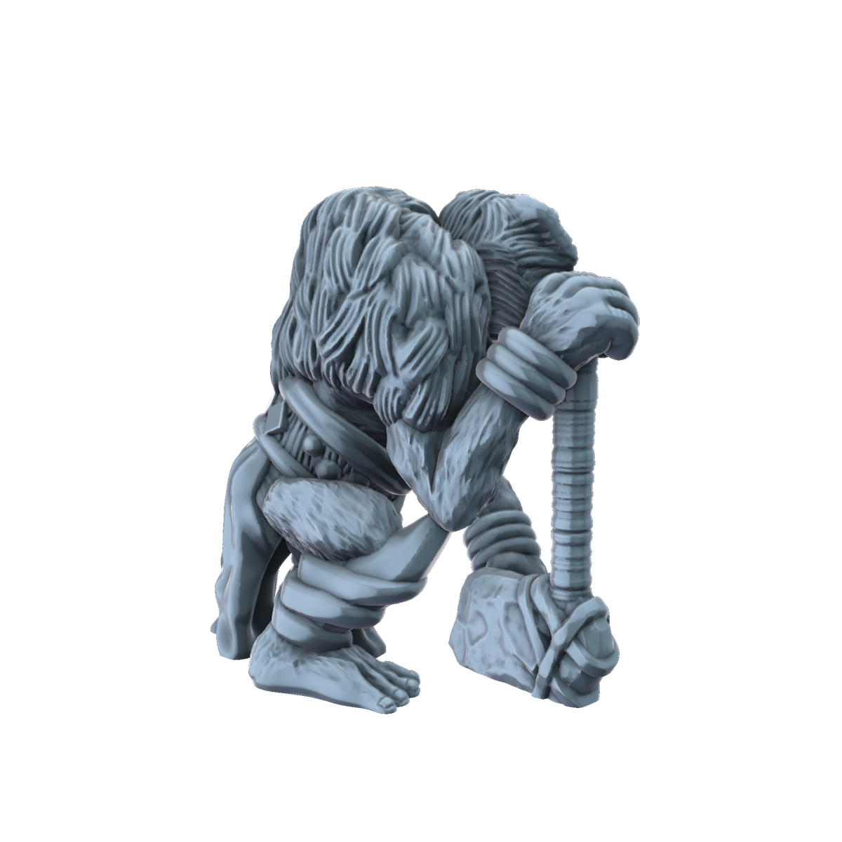 3D printed Baboon Warrior sideview