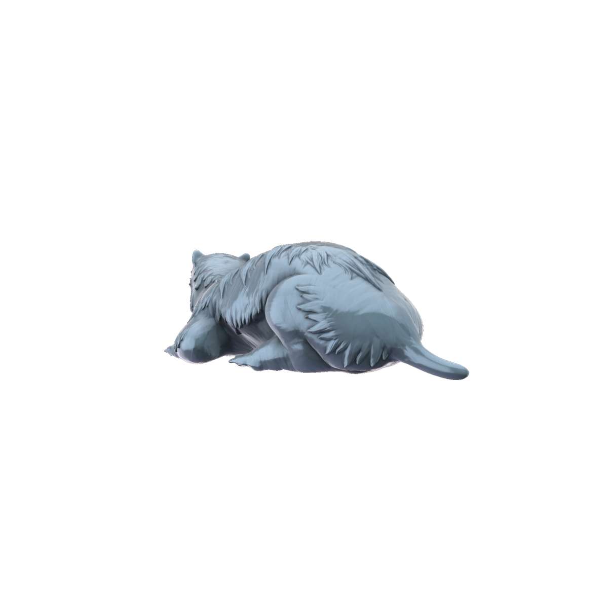 3D printed Badger rear view